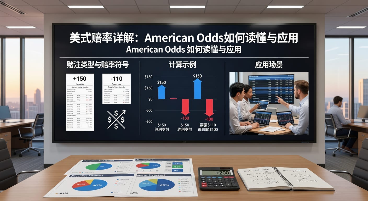 美式赔率 american odds 读法、换算与实战理解
